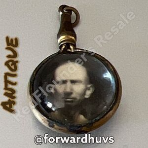 Victorian Antique Double Sided Mourning Pendant